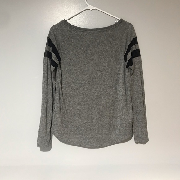 H&M Divided Long Sleeve Varsity Striped Mesh (S) - Picture 2 of 3